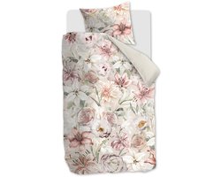 Riviera Maison Lily Love dekbedovertrek - Eenpersoons - 140x200/220 - Roze