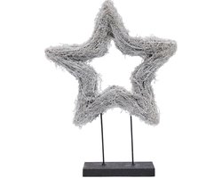 Riviera Maison Lovely Christmas Star On Stand - Tak - Green - 11.0x44.0x58.0 cm