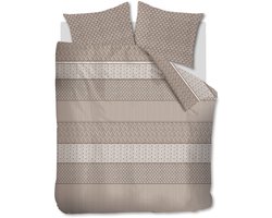 Rivièra Maison - Marley dekbedovertrek - Tweepersoons - 200x200/220 cm - Zand
