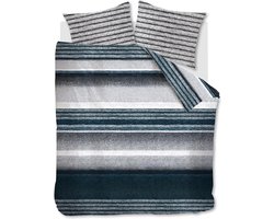 Rivièra Maison Mohair Dekbedovertrek - Eenpersoons - 140x200/220 cm - Blauw