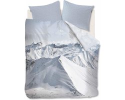 Riviera Maison Moritz Mountain Dekbedovertrek - Lits-jumeaux - 240x200/220 cm - Blue Grey