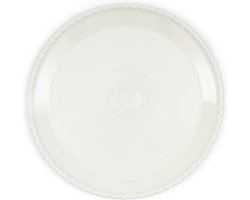 Riviera Maison Ontbijtbord, Plat bord, Rond, dinnerware - Elegant Twist Breakfast Plate - wit