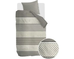 Rivièra Maison Opulence Dekbedovertrek - Eenpersoons - 140x200/220 cm - Natural