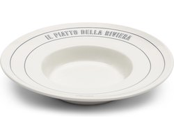 Riviera Maison Pastabord Wit diep bord 26 cm - Long Island Italiaans servies risottobord
