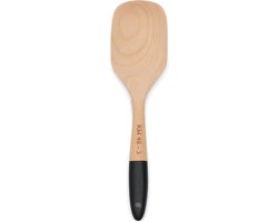 Riviera Maison Perfect Chef Spoon - Silicone, Hout - Black - 29.0x7.5x1.5 cm