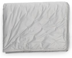 Riviera Maison Plaid 280x270 - RM Silk Velvet Bedspread - Wit