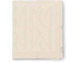 Riviera Maison Plaid rechthoek Wit - Hannah Decoratie deken, Bankdeken - Katoen - (LxB) 180x130