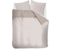Rivièra Maison Pleaty Dekbedovertrek - Eenpersoons - 140x200/220 cm - Naturel