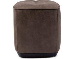 Riviera Maison Poef - Kim Stool - Bruin