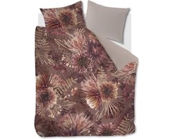 Riviera Maison Protea dekbedovertrek - Eenpersoons - 140x200/220 - Steenrood