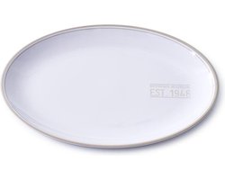 Riviera Maison RM 1948 Serving Plate - Serveerschaal - Wit - Melamine