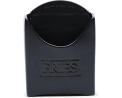 Riviera Maison RM Soho French Fries Holder - Porselein - Black - 10.5x5.5x14.0 cm