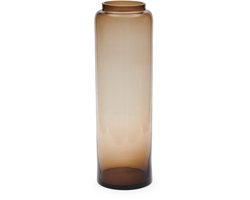 Riviera Maison RM Tall Vase - Vaas - Glas - Brown - 20.0 x 20.0
