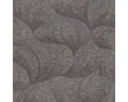 Riviera Maison RM Wallpaper Palazzo grey - Vinyl, Non-Woven Backing - Bruin - 9.2x53.5x8.3 cm