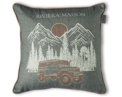 Rivièra Maison Roadtrip Cushion Sierkussen - 45 x 45 cm cm - Groen