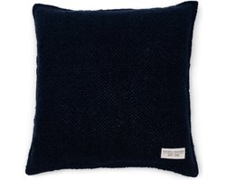 Riviera Maison Rough Linen Pillow Cover blue - Blue - 50.0 x 50.0