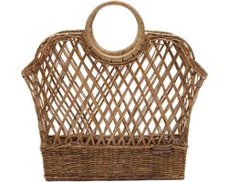 Riviera Maison RR Favourite Magazines Basket - Rattan - Natural - 45.0x20.0x51.0 cm