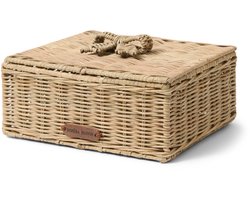 Rivièra Maison Rustic Rattan Bow Storage Box M voorraadbox H13cm