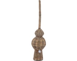 Riviera Maison Rustic Rattan Christmas Peak Kerstornament - Rattan - 8cm x 32cm - Woondecoratie - Kerstdecoratie