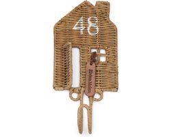 Riviera Maison Rustic Rattan Happy Home Hook set van 3