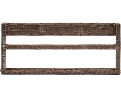 Riviera Maison Rustic Rattan Magazine Wall Rack - Rattan - Natural - 76.0x8.0x32.0 cm