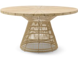 Rivièra Maison - Saint Tropez Buiten Eettafel, Natuurlijke Houtkleur, Teakhout