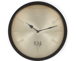 Riviera Maison Santiago Wall Clock - Aluminium - Goud - 30.0x6.0x30.0 cm