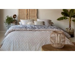 Rivièra Maison Saunton Dekbedovertrek - Eenpersoons - 140x200/220 cm - Zand