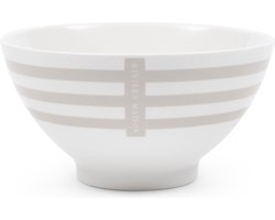 Riviera Maison Schaaltje Wit/Beige - Claymont Schaal - Porselein - (ØxH) 14x7.5