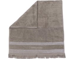 Riviera Maison Serene Towel stone 140x70 - Katoen - Steen - 140.0x70.0x1.0 cm