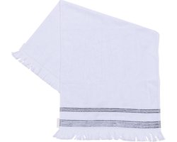Riviera Maison Serene Towel white 100x50 - Katoen - Wit - 100.0x50.0x1.0 cm