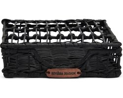 Riviera Maison Servettenhouder - Rustic Rattan RM 1948 Napkin Holder - Zwart