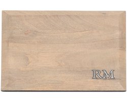 Riviera Maison Snijplank Naturel - Edmonton Borrelplank - Mangohout - (LxBxH) 40x30x2