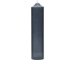 Riviera Maison Stompkaarsen - RM Rustic Pilar Candle - Blauw - 7x30 cm