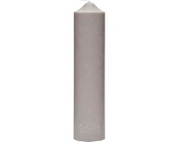 Riviera Maison Stompkaarsen - RM Rustic Pillar Candle - Grijs - 7x30 cm