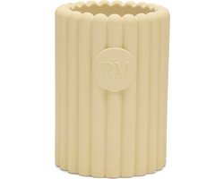 Riviera Maison Tandenborstelhouder Beige - Elegance Tandenborstel beker - Hars - (ØxH) 8x11.5