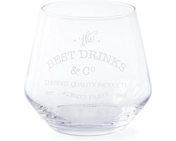 Riviera Maison The Best Drinks & Co Glass - Waterglas - Glas