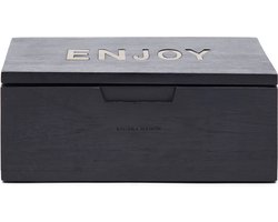 Riviera Maison Theedoos - Enjoy Tea Box - Bruin