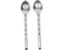 Riviera Maison Theelepels Zilver - RM Twisted Bestekset - Rvs - (LxB) 14x2.5