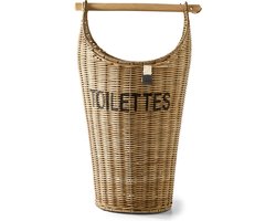 Riviera Maison Toiletrolhouder - Rustic Rattan WC Rolhouder - Bruin