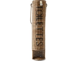 Riviera Maison Toiletrolhouder - Rustic Rattan WC Rolhouder - Naturel