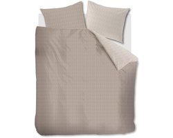 Riviera Maison Twisted dekbedovertrek - Lits-Jumeaux XL - 260x200/220 - Zand