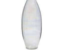 Riviera Maison Vaas glas gekleurd transparant - Amboise hoge ovale vaas binnen 38 cm