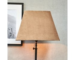 Riviera Maison - Velvet Square LampShade sand 29x40 - Lampenkap