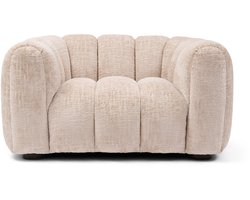 Riviera Maison - Vicenza Loveseat Natural - Polyester, Beukenhout - Natural - 105.0x147.0x77.0 cm