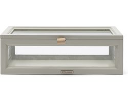 Riviera Maison Vitrine Box Beige decoratie kist - The Metropolitan glazen display box met deksel