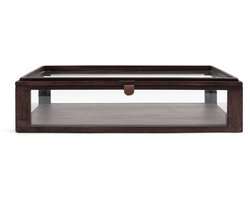 Riviera Maison Vitrinekastje rechthoekig Bruin - Vermilion Presentatiekastje maat L - Hout, Glas