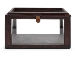 Riviera Maison Vitrinekastje rechthoekig Bruin - Vermilion Presentatiekastje maat S - Hout, Glas