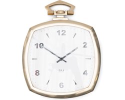 Riviera Maison Wandklok - RM Glen Moray - Zilver - 1 Stuks