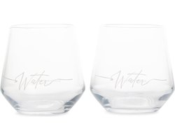 Riviera Maison Water Glazen - RM - Drinkglazen - Transparant - 2 Stuks